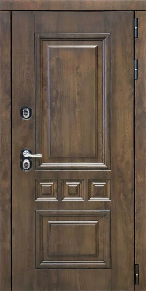 Входная дверь ДвериПРО Аура Алиса (16мм, ПВХ софт грей, зеркало) DPRO220488 внешняя сторона