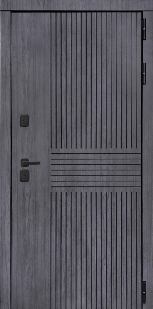 Входная дверь ДвериПРО Берген ПВХ 10мм Астрод Velutto Grigio DPRO200395 внешняя сторона